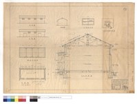 藏品(平正側剖面暨門窗詳細)的圖片