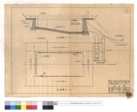 藏品(配管,過濾池,擋水牆平面圖、A-A,B-B斷面圖)的圖片