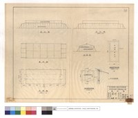 藏品(正,背立,側面圖、單扇搖門,鐵皮翻窗詳細圖、甲~甲斷面圖)的圖片