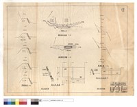 藏品(橫斷面圖、新建駁坎,護坡平面圖、駁坎,護坡詳細圖)的圖片