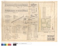 藏品(飯廳等,浴廚室煙囟正,背面,右側,剖面圖、魚鱗板,紅色水泥瓦屋面,辦公室詳細圖、養路段建築平面圖、飯廳,辦公室大門)的圖片