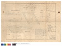 藏品(混凝土版詳細圖、A-A~B-B斷面、C-C~D-D平面、1/4,側,欄杆配筋,平面圖、椿端詳圖、鋼筋詳細表)的圖片