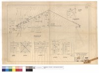 藏品(屋架,D1,ED2門上雨庇明細圖、W1~W2玻璃拉窗、D3~D4木板搖門)的圖片