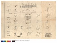 藏品(正,平面圖(基檻)、正,背面接頭、詳細圖、單支接頭、牆身斷面圖)的圖片