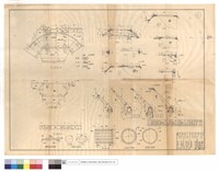 藏品(平面,正面展開,背面圖、縱斷面、半正面、半剖面子,丑及寅、D=900鋼筋佈置圖,彎紮圖、伸,縮及縱縫、A-A~L-L)的圖片