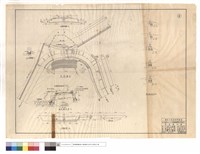 藏品(上,下游展面圖、平面圖、駁坎標準圖、A-A截面圖、擋水墻斷面圖)的圖片