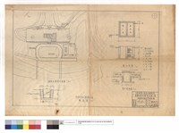 藏品(招待所環境平面圖、招待所後山坡排水溝斷面圖、濾水池圖、窨井詳細圖)的圖片