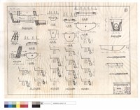 藏品(管涵縱斷面,進水口,護欄,單邊排水溝詳圖、正,平面圖、駁坎、上方火藥庫附近駁坎,墻基保固正面展開圖)的圖片