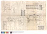 藏品(木橱架平,剖面圖、D1門(栂木)、監工站屋頂平面,平面圖)的圖片