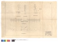藏品(CD門柱,鋼筋混凝土甲,乙種柱剖視圖、CD門及刺鐵絲牆正,平面圖)的圖片