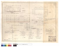 藏品(平,立面圖、廢料棚,辦公室平面圖、辦公室剖面詳圖、腳踏車棚、紗窗,紗門,立條板詳圖)的圖片
