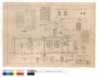 藏品(配筋,磚基,D2,W3,壁厨門明細圖、正,平,剖,左,右側面圖、屋面防水層)的圖片