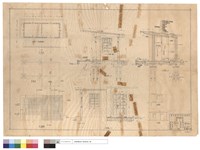 藏品(平,側面圖、基礎圖、配筋圖、地梁圖、A-A,B-B~C-C剖面、s/ab配筋圖、屋頂防水設置)的圖片