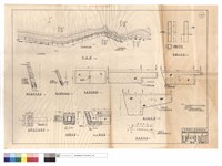 藏品(平面圖、駁坎,護坡標準,涵溝,A-A斷面圖、涵溝進口俯視圖、護欄柱詳圖、乾砌護坡,駁坎展開圖、路基標準圖)的圖片