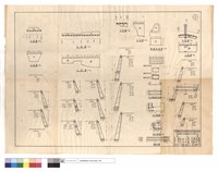 藏品(平,正面圖、護欄詳細圖、甲乙丙鋼筋蓋版詳細圖、進,出水口斷面圖、版涵平面圖)的圖片