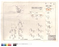 藏品(正,平面圖、上方火藥庫牆基保固、附近庫房通路護坡斷面圖、駁坎)的圖片