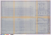 藏品(1.正背立面圖、2.陰井詳圖、3.柱單位平面圖、4.側門入口樓梯剖面詳圖、5.茶水間平面圖)的圖片