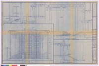 藏品(一.西向立面圖、二.右側門及雨庇剖面圖、三.大門入口及大雨棚剖面圖、四.左側門入口剖面圖)的圖片