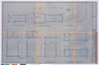 藏品(1.甲樓梯一.二至五層平面圖2.屋頂層階梯詳圖、3.屋頂層電梯機械房詳圖、4.電梯管道間平面圖)的圖片