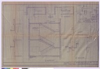 藏品(樓梯間剖面圖、樓梯踏步大樣圖、一層樓梯間平面圖、二層樓梯間平面圖)的圖片