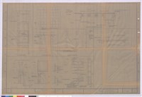 藏品(櫥壁.門.陰井剖面詳圖、銅製門環詳圖、起居室屋頂玻璃磚天窗平面圖、道路剖面詳圖)的圖片
