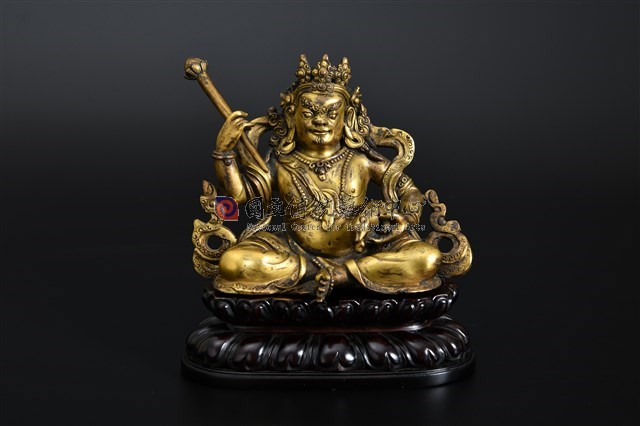 鎏金藏傳財神坐像
