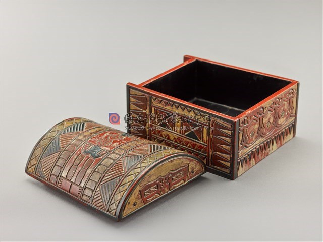 刻繪原住民圖紋方盒-物件圖片#4