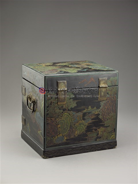 雕漆彩繪官皮箱-物件圖片#8