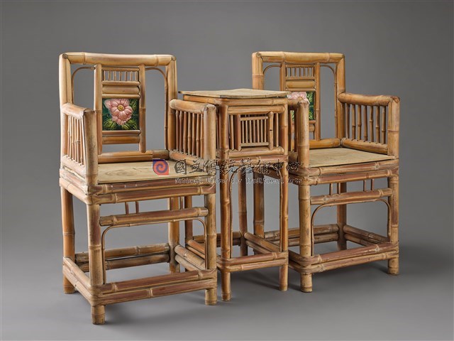 竹製太師椅(竹製一几二椅)