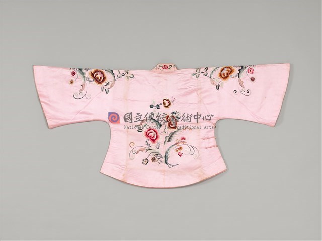 粉紅絲緞彩繡新娘禮服(衣)-物件圖片#2