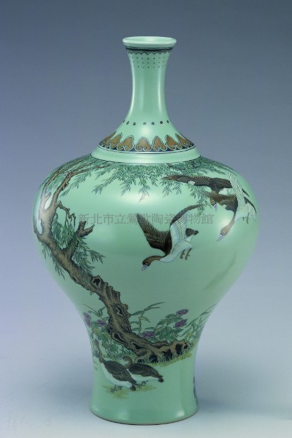 Vase with Wild Geese