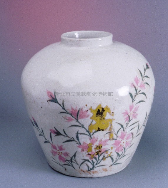 Painted Floral Jar