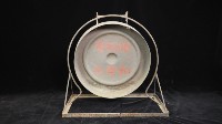 銅鑼（附腳價、古銅色、直徑16CM）藏品圖，第2張