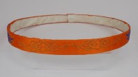 腰帶（菊色底、黑色背腹粉紅色龍）藏品圖，第2張
