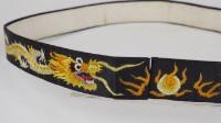 腰帶（黑色底、黃金色龍）藏品圖，第2張