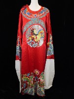 皇后蟒（紅色、蟒底兩綠色龍搶珠圖）藏品圖，第1張