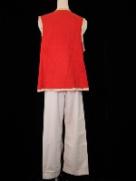 跑龍套服（紅色、鑲細白邊）藏品圖，第2張