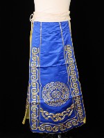 甲裙馬褂（藍色、內裡黃色）藏品圖，第3張