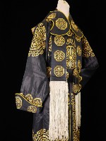 開氅（黑色底）藏品圖，第2張