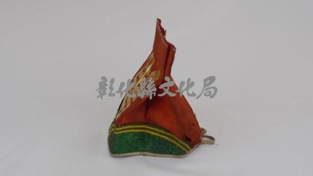 員外帽（紅色、黃金色壽字）藏品圖，第2張
