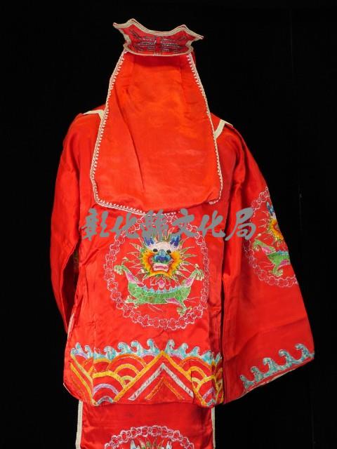 甲裙馬褂（紅色）藏品圖，第2張