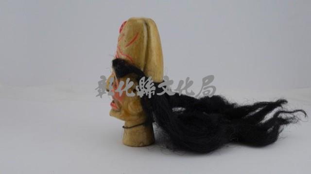 布袋戲八爺偶頭：白爺（白臉）藏品圖，第2張
