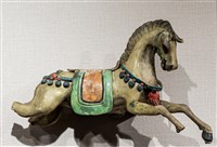 水釉、人物、山景、帶騎(一)藏品圖，第2張