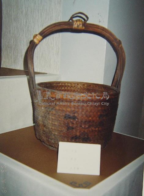 竹編墨繪謝籃藏品圖，第1張