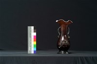 咖啡色牡丹花瓶藏品圖，第5張
