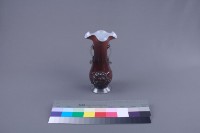 咖啡色牡丹花瓶藏品圖，第2張