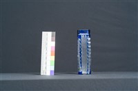 藍色雕刻四方瓶藏品圖，第5張