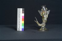 透明點飾魚式花瓶藏品圖，第5張