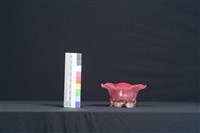 絞紋葉形足式花器藏品圖，第5張