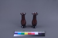 紫色水紋花瓶（一對）藏品圖，第3張